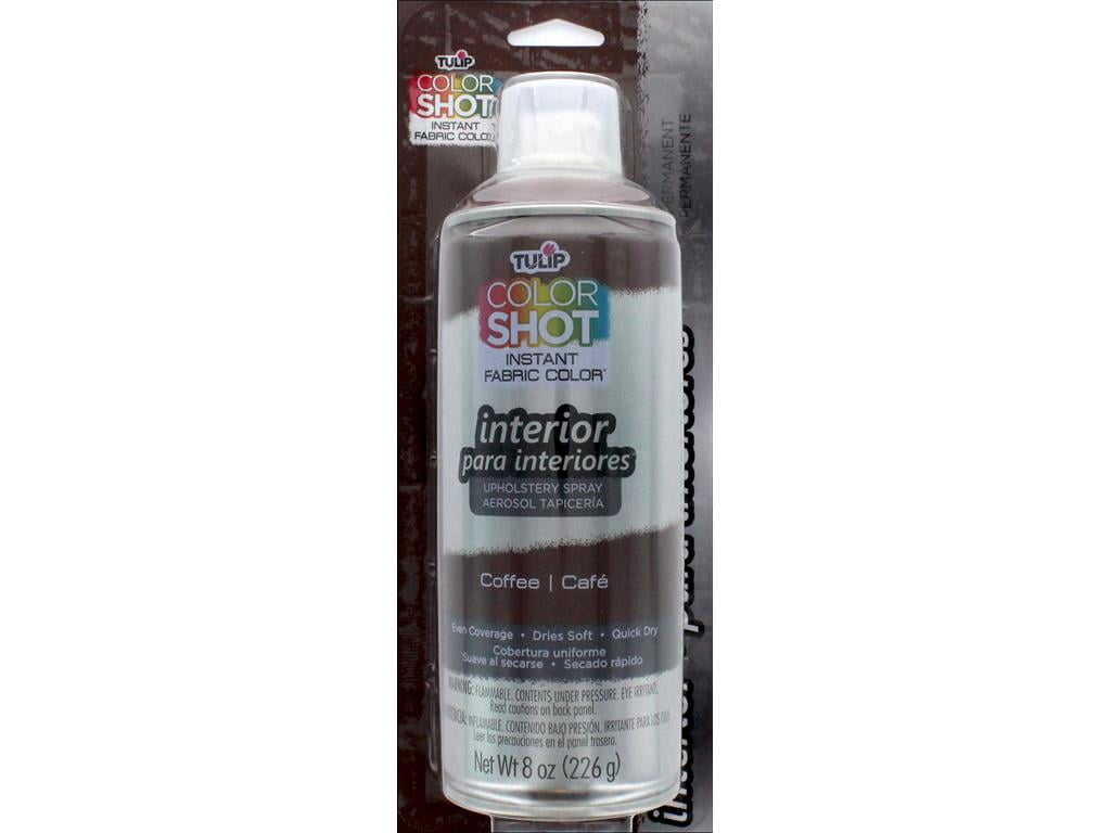 Tulip Color Shot Indoor Uph Spray 8oz Coffee, Fabric Dye