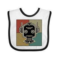 Inktastic Robotics Funny Robot Retro Boys or Girls Baby Bib