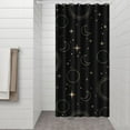 thumbnail image 3 of Gothic Shower Curtain - Dark Celestial Moon & Star Print, Mystical Cosmic Theme Bath Decor, Waterproof Polyester, 36"Wx72"L, Goth Aesthetic Gift, 3 of 4