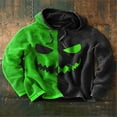 thumbnail image 3 of 2025 European and American Halloween men's new pumpkin digital print Christmas series hooded sweatshirt, 3 of 5