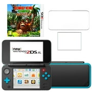 New Nintendo 2DSXL with Donkey Kong Country Returns and Screen Protector
