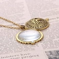 thumbnail image 4 of Magnifying Glass Necklace Bronze Pendant Sliding Top 5x Magnifying Glass, 4 of 5