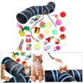 thumbnail image 2 of Tubo de túnel de juego de gato Sunnimix 22 juegos de juguetes interactivos para gatos, 2 of 7