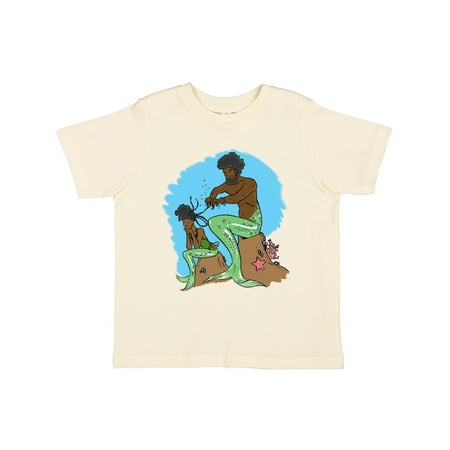 

Inktastic Mer Dad and Daughter Braiding Beautiful Black Hair Gift Toddler Boy or Toddler Girl T-Shirt