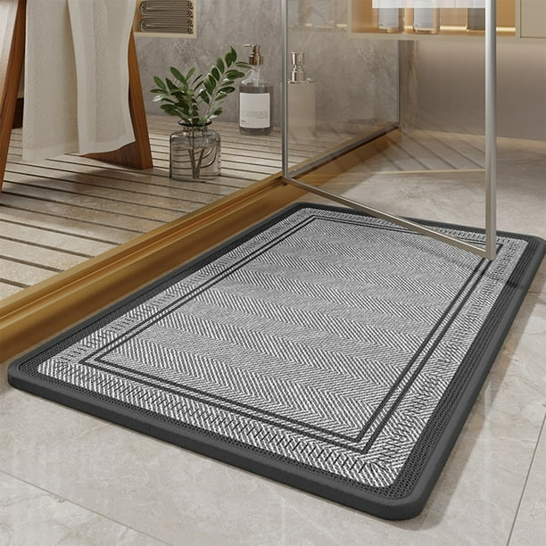 Alfombras de baño, alfombras para sala de estar, alfombra de área, alfombra de baño, alfombra antideslizante para baño, alfombra absorbente para el piso, alfombra de entrada, alfombra antideslizante p