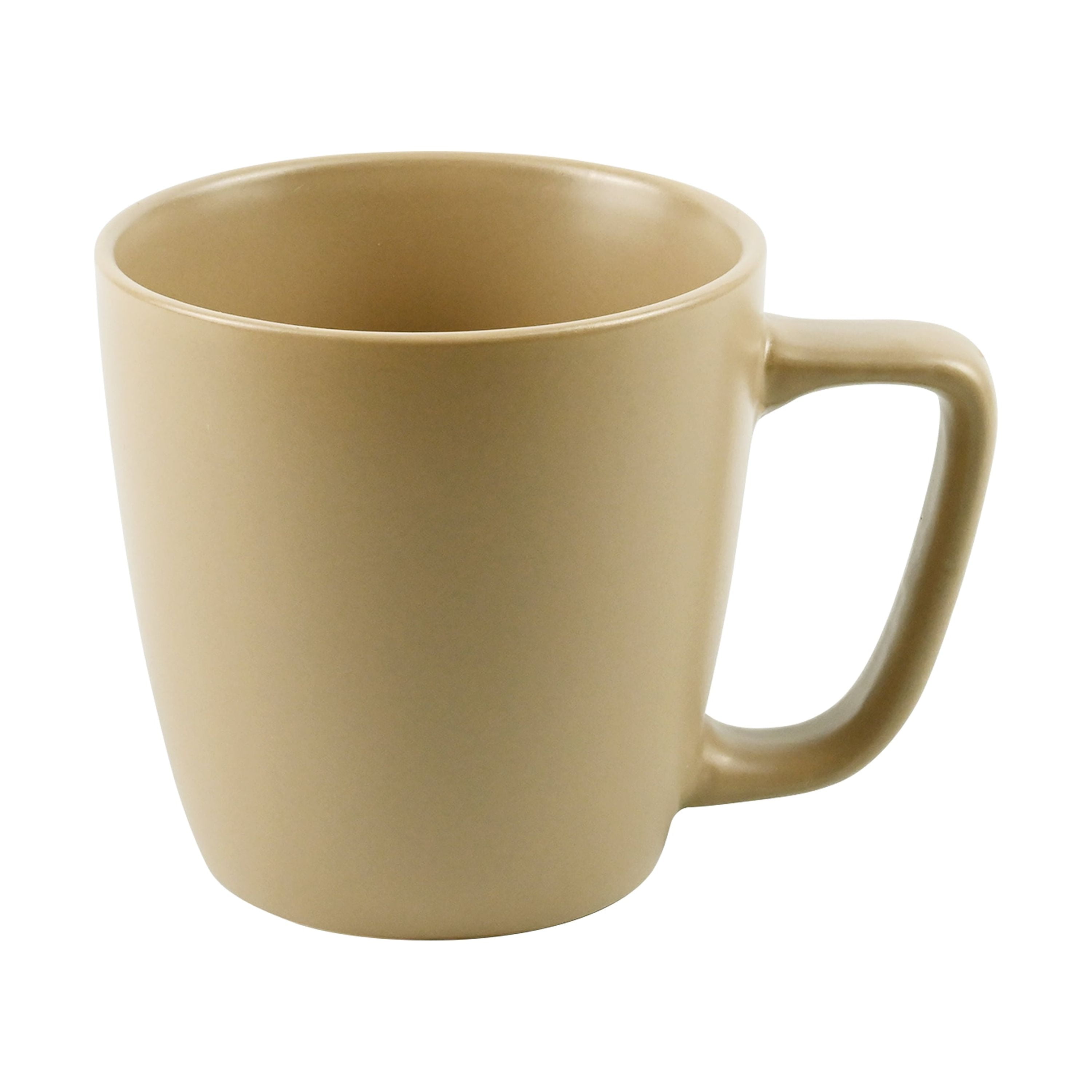 (4 pack) Mainstays Alessandra 14 oz Solid Matte Brown Stoneware Mug