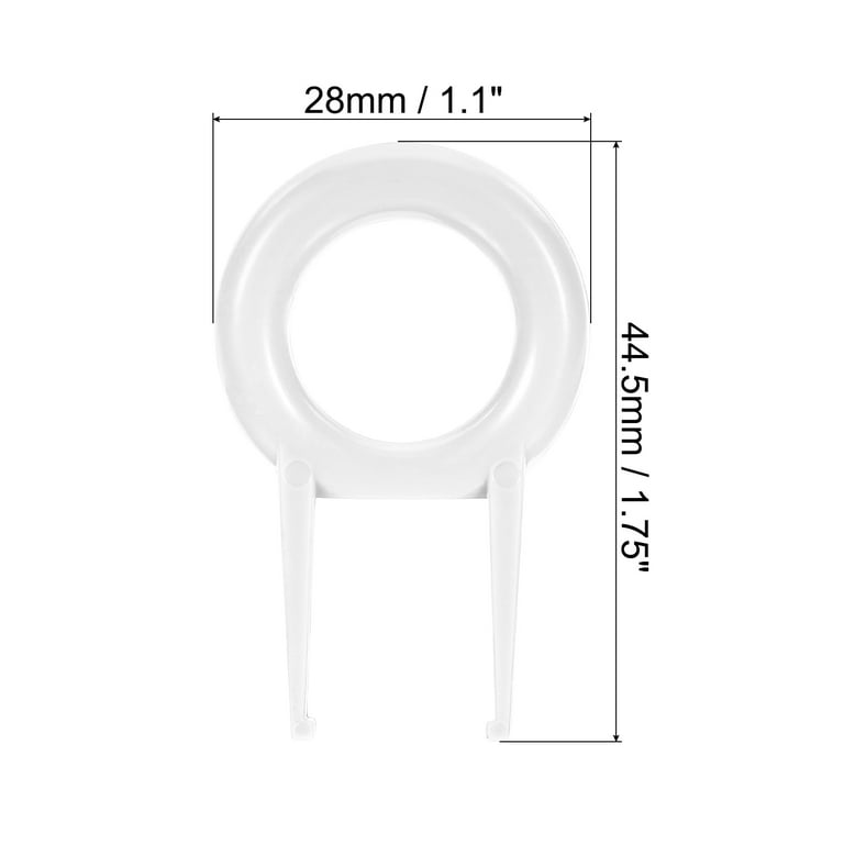 PATIKIL Estrattore Per Keycap In Plastica, 5 Pezzi, Strumento Per Rimozione Tasti Tastiera Meccanica, Colore Arancione - 2