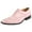 Pink, variant on LIBERTYZENO Mens Oxford Dress Shoes Hornback Print Male