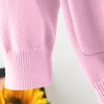 thumbnail image 6 of Zshosam Kids Long Sleeve Cardigan Girls Girls Long Sleeve Cardigan Casual Open Front Sleeve Smoke Knit Sweater for Kids Size 4T 5T,(Pink 4-5 Years), 6 of 7