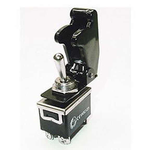 Safety Cover Toggle Switch DPST 20 Amp "BLACK"