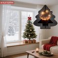 thumbnail image 2 of Metal Hanging Christmas Tree Wind Spinner - Concentric Circle Design with Night Scene & Fireworks - Perfect Garden Decoration, 2 of 7
