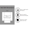 thumbnail image 2 of Global Trends 100% Cotton Voile White Bed Skirt, 15 Inch Drop Length Dust Ruffle, Full, 2 of 4