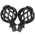 thumbnail image 4 of HLONK Embouts de Tringle à Rideaux 2 Pcs Embouts de Rideaux Embouts Capuchons Embouts de Tringle à Rideaux, 4 of 6