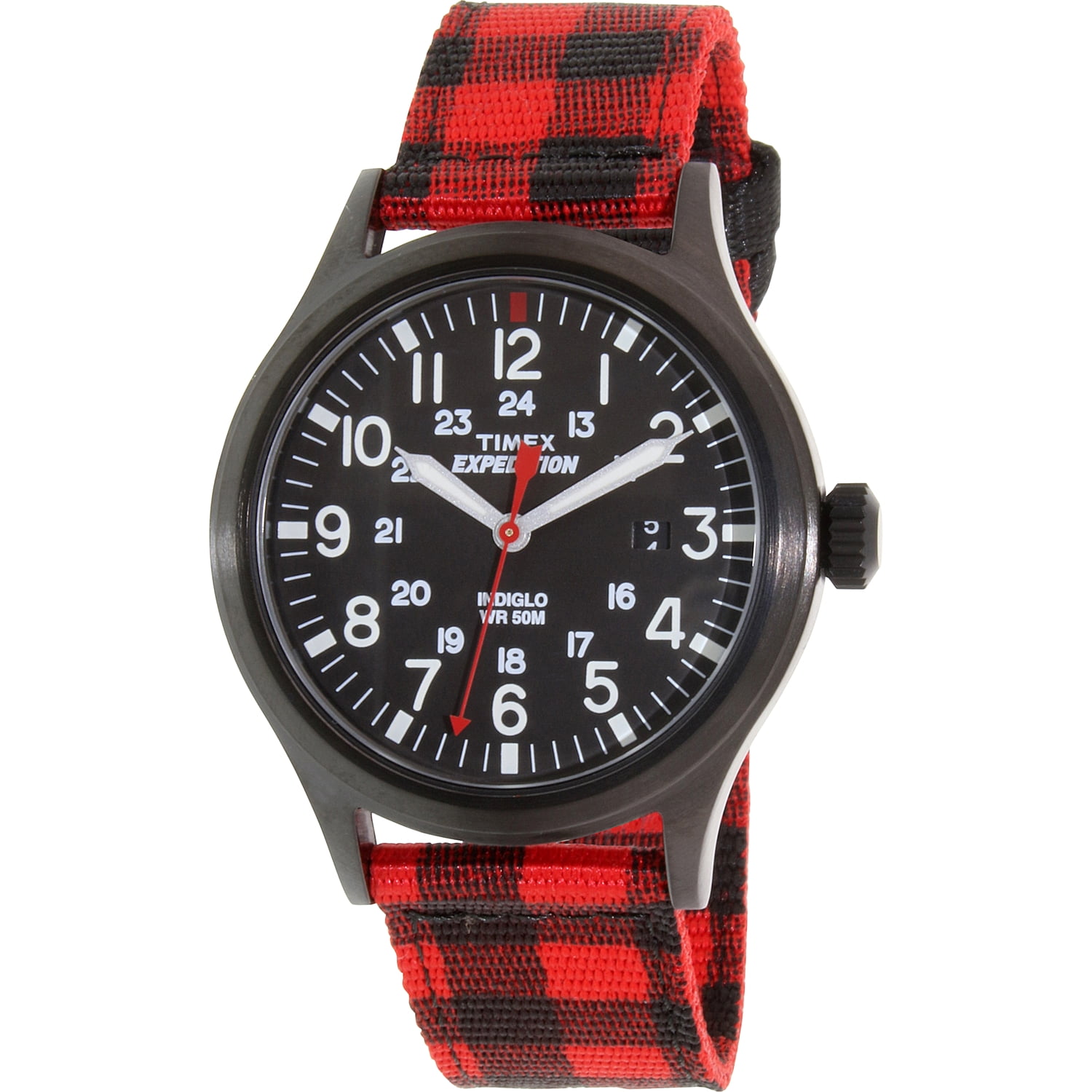 Timex Men's Expedition TW4B02000 Red Nylon Quartz Dress Watch - Walmart.com