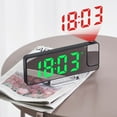 thumbnail image 5 of Giunmcul 50% Off Clear Projection Alarm Clock LED Mirror Digital Clocks Large Display with 180 Rotatable Projector USB C Port Auto Dimming Modern Desk Clock for Bedroom, 5 of 5