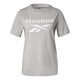 thumbnail image 1 of Playera Deportiva Mujer Dama Reebok Entrenamiento Big Logo gris XS, 1 of 8