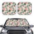 thumbnail image 2 of Goofa Lilies Flowers Pattern 2 Piece Car Windshield Sun Shade Foldable | Front Windshield Shade for Sun, Heat and UV Rays | Sunshade for Car Front Window-Medium, 2 of 7