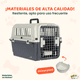 thumbnail image 4 of Transportadora Para Perros y Gatos Marca MascoAmigo de Tamaño Mediano Chico Con Puerta Metálica Reforzada  Resistente y Segura  Ideal Para Viajes en Avión y Autobus  Gris, 4 of 8