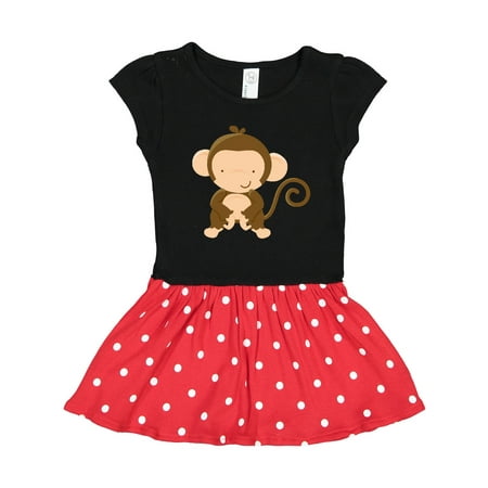 

Inktastic Happy Monkey Gift Toddler Girl Dress