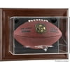 New England Patriots Brown Framed Wall Mounted Logo Football Case
