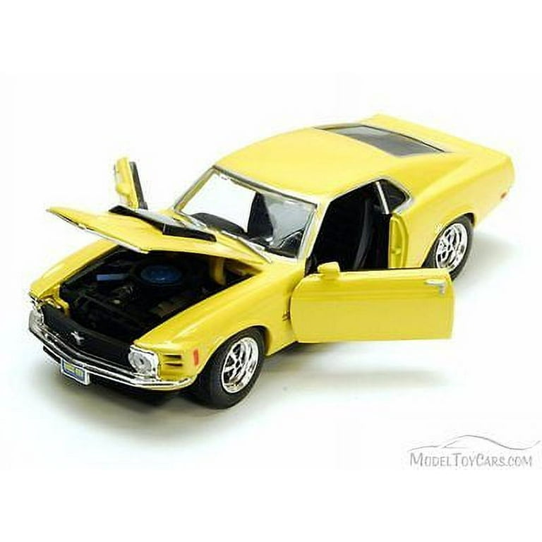 1970 Ford Mustang Boss 429, Yellow - Motormax 73303 - 1/24