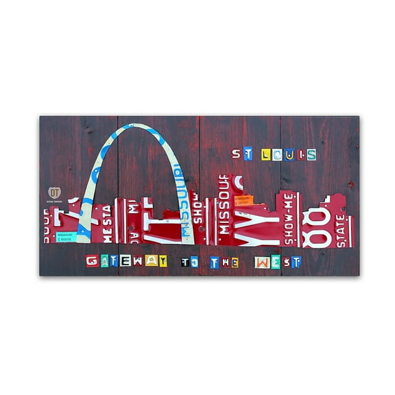 Trademark Fine Art 'St. Louis Skyline' Canvas Art by Design Turnpike