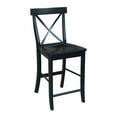 thumbnail image 4 of International Concepts X-Back Counter Height Stool, 4 of 6