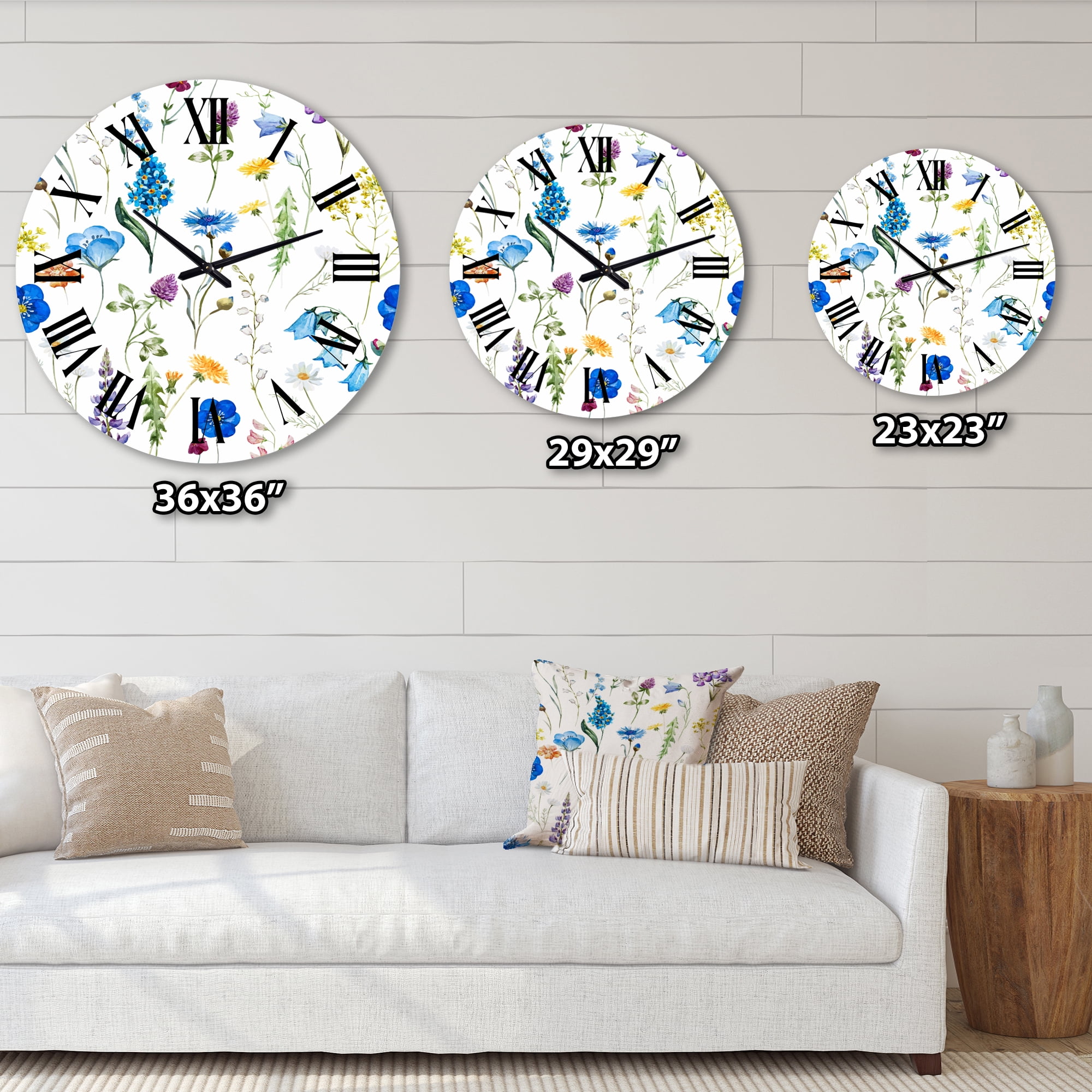 Designart 1 in Quartz Traditional Wall Clock