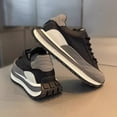 thumbnail image 2 of Men's Fashion Black and White Chunky Sneakers - Comfortable, Lightweight, All-Season Casual Shoes  Casual Sneakers | Sporty Look | PU Upper  with Thick PVC Sole, Suitable for Running and Casual Wear,, 2 of 9