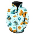 thumbnail image 1 of Sudadera con capucha y cremallera para hombre, diseño de mariposa de dibujos animados, unisex, de gran tamaño, con capucha, chaquetas, estampado 3D, para primavera y otoño., 1 of 6