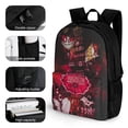 thumbnail image 4 of Hazbin Hotel Casual Backpack Shoulder Bag Daypack Computer Bag with Pocket High Capacity Schoolbag for Student College, 4 of 8