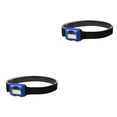 thumbnail image 1 of Soidarity Linterna frontal LED de 3 engranajes 150lm 3W Linterna frontal para exteriores IPX4 Linterna frontal impermeable con banda ajustable azul 2piezas Soidarity CBP156824, 1 of 6