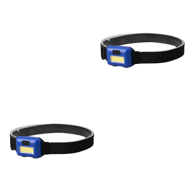 Soidarity Linterna frontal LED de 3 engranajes 150lm 3W Linterna frontal para exteriores IPX4 Linterna frontal impermeable con banda ajustable azul 2piezas Soidarity CBP156824