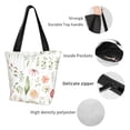 thumbnail image 4 of Rocae Wildflower Watercolor 2 for Shoulder Bags for Women Tote Bag for Women with Zipper Closure, 4 of 6