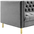 thumbnail image 5 of Modway Delight Tufted Button Performance Velvet Sofa in Gray, 5 of 6