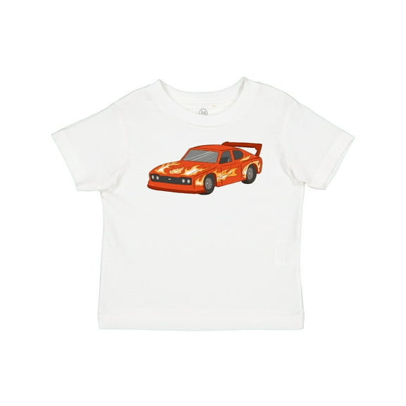 Inktastic Red Flames Race Car Boys or Girls Baby T-Shirt