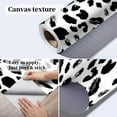 thumbnail image 3 of Peel and Stick Wallpaper seamless black white leopard pattern Canvas Texture Removable Wall Murals Large Wall Stickers for Living Room Bedroom Home Decoration, 3 of 5