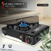 Alpine Cuisine Portable Gas Stove Compact Lightweight Indoor Outdoor Cooking AI38263