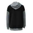 thumbnail image 4 of Hoodie Womens Sweatshirt Oversized Hoodie Women Casual Lightweight Cropped Zip Up Women's Casual Loose Fit Long Sleeve Color Block Pocket Hoodie Sweatshirt For Daily Wear Spring Autumn Winter, 4 of 5
