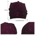 thumbnail image 2 of Gaeub Dark Purple Glitter Knit Cuffed Beanie Top Level Beanie Men Women Winter Knit Caps Soft Ski Hat, 2 of 7