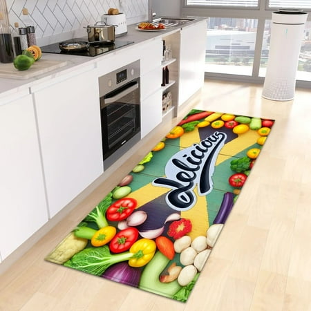 

Vegetables Kitch Floor Mat Home Hallway Entrance Doormat Living Room Bedroom r Carpet Balcony Bath Door Anti-Slip Foot Rug