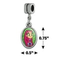 thumbnail image 4 of Teen Titans Go! Starfire Italian European Style Bracelet Oval Charm Bead, 4 of 5