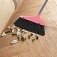 thumbnail image 6 of Cinvoph Broom and Dustpan Set Multi-Surface Sweeping Standing Long Handle, Non-Scratch Bristles Pet Hair Pickup for Home, Office, Kitchen & Entryway Indoor Outdoor Use, Pink, 6 of 9
