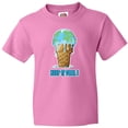 thumbnail image 3 of Inktastic Keep It Cool Melting Earth Ice Cream Cone Youth T-Shirt, 3 of 5