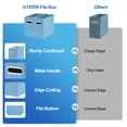 thumbnail image 4 of Organizador de archivos Oterri, caja de cartón plegable, 31 x 13 x 25 cm, azul, 8 unidades, 4 of 6