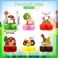 thumbnail image 2 of Decoraciones para fiestas, centros de mesa Threan Farm Animals Honeycomb, 2 of 6