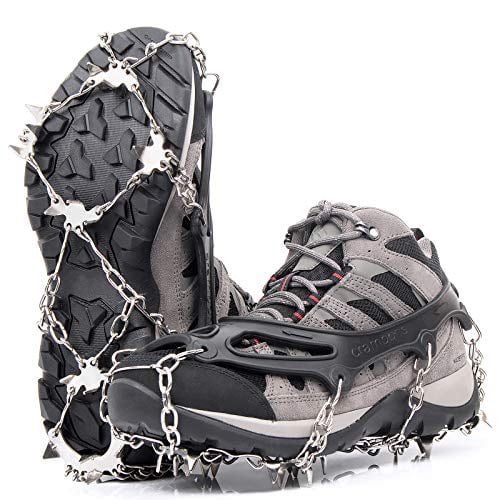 Traction Ice Cleat Spikes Crampons Snow Grips Anti Slip Safe Protect for Hiking 