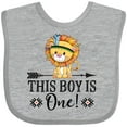 thumbnail image 3 of Inktastic 1st Birthday Party Tribal Lion Boys Boys Baby Bib, 3 of 4