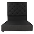 thumbnail image 2 of Base de Cama y Cabecera Queen Size Ikki Negro Dicasa, 2 of 8