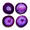 Purple-3-4", variant on Gray Agate Coaster Set of 4, 4-5" for Coffee Wine Bar Glasses